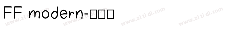 FF modern字体转换
